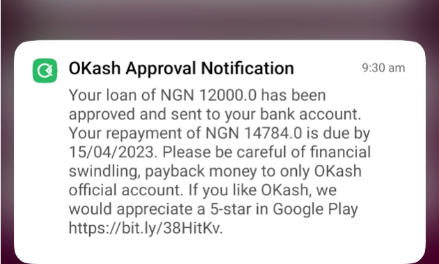 Okash Loan Approval