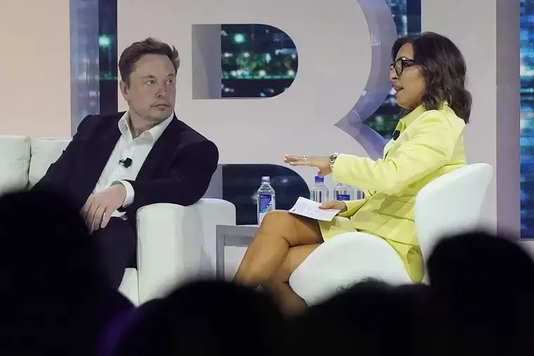 Elon Musk and Linda Yaccarino