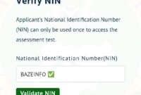 NIN verification