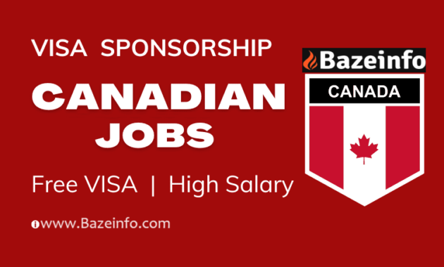 Canadian Government Jobs With Visa Sponsorship